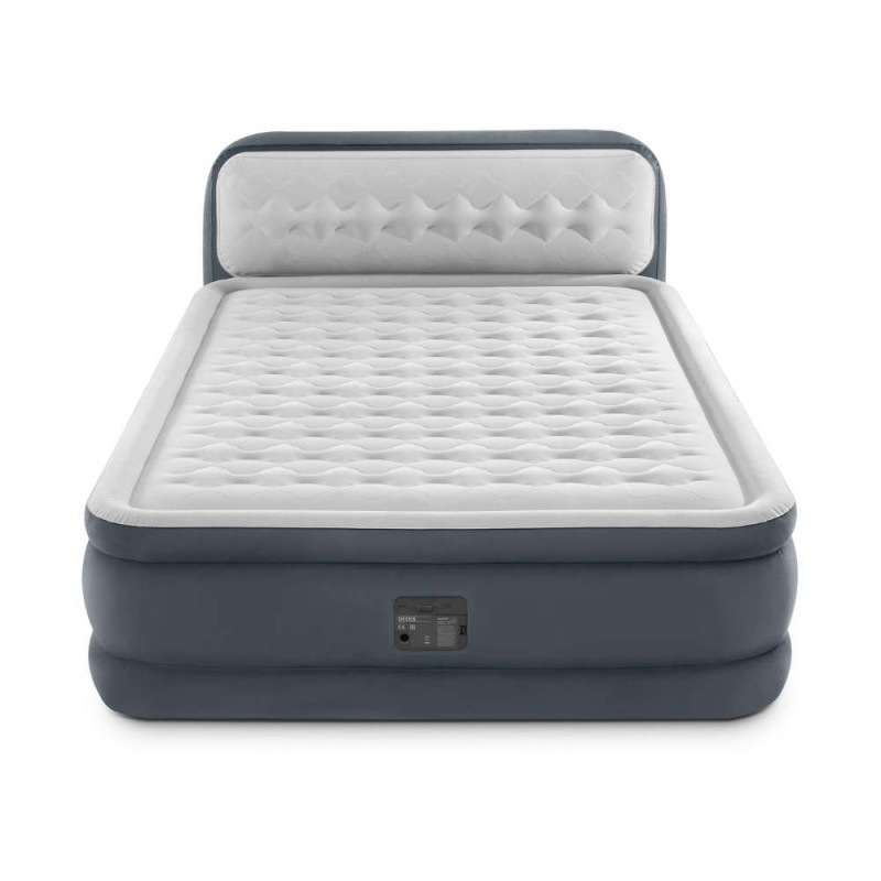 Matelas gonflable Queen Dura Beam Headboard 152 x 236 x 86 cm INTEX Matelas gonflable Queen Dura Beam Headboard 152 x 236 x 86 cm INTEX