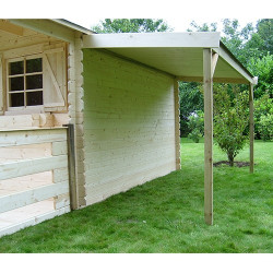 Abri bûches en bois 1,25 x 3 m SOLID - Accessoire abri | SOLID