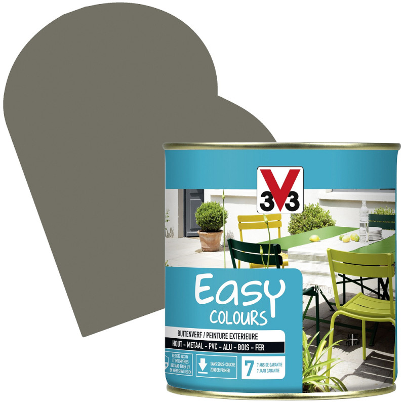 Peinture extérieure Easy Colours hibiscus satiné 0,5 L V33