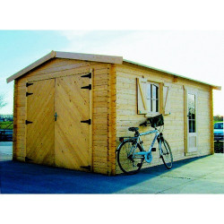 Garage 40 mm 3,58 x 5,38 m avec double porte SOLID