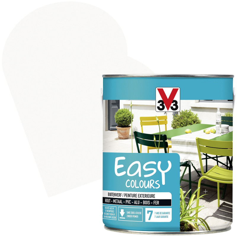 Peinture extérieure Easy Colours hibiscus satiné 0,5 L V33