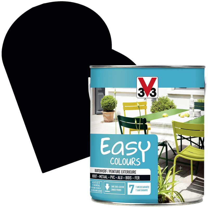 Peinture extérieure Easy Colours hibiscus satiné 0,5 L V33