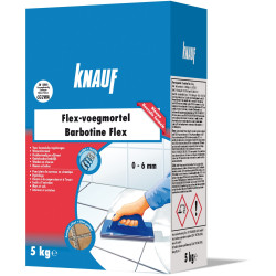 Mortier de jointoiement Barbotine Flex gris 5 kg KNAUF