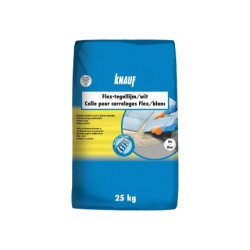 Colle pour carrelage flexible blanche 25 kg KNAUF – pose facile | KNAUF