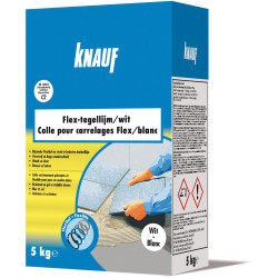 Colle pour carrelage flexible blanche 5 kg KNAUF – pose facile | KNAUF