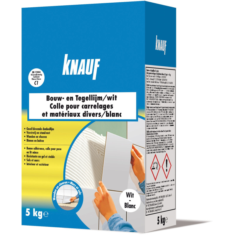 Colle pour carrelages et matériaux divers blanche 5 kg KNAUF