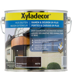 Lasure Porte & Châssis UV-Plus noyer 2,5 L XYLADECOR