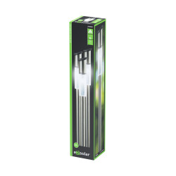 Lot de 3 piquets solaires LED blanc froid 1,2 W ELTRA Lot de 3 piquets solaires LED blanc froid 1,2 W ELTRA
