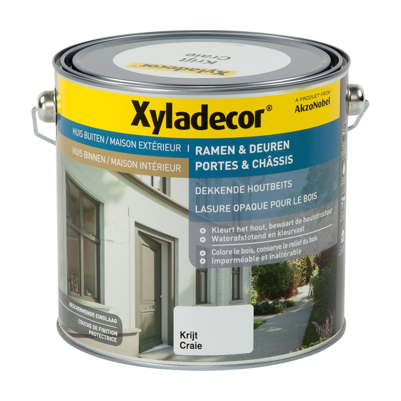 Lasure opaque Porte & Châssis craie 2,5 L XYLADECOR