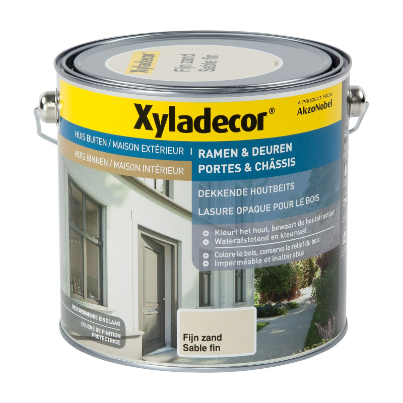 Lasure opaque Porte & Châssis sable 2,5 L XYLADECOR