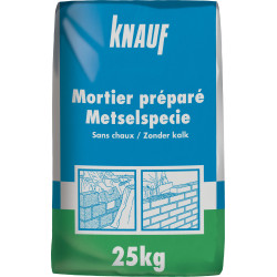 Mortier préparé 25 kg KNAUF – Prêt à l'emploi | KNAUF
