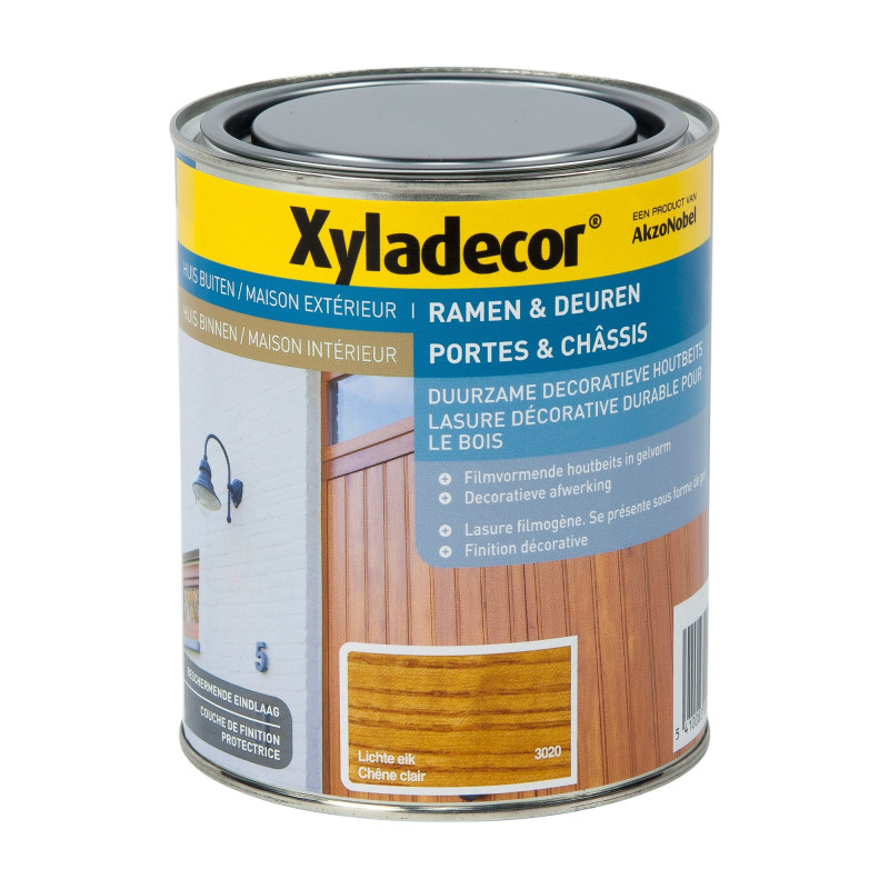 Lasure décorative Porte & Châssis chêne clair 0,75 L XYLADECOR