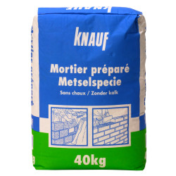 Mortier préparé 40 kg KNAUF – Prêt à l'emploi | KNAUF