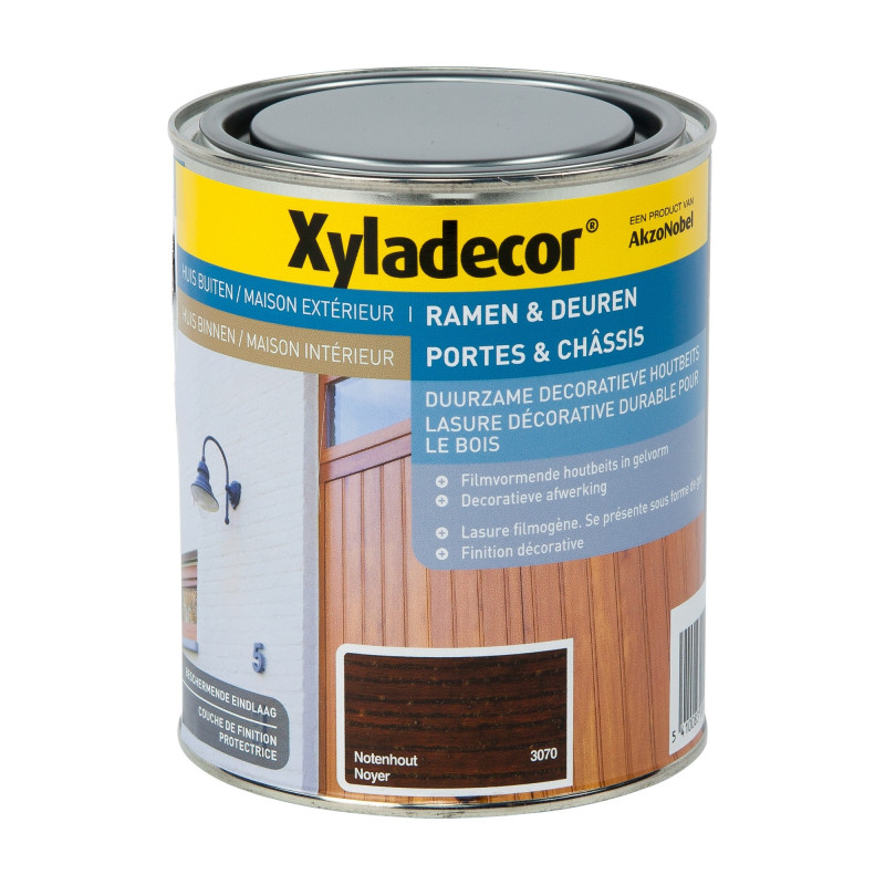 Lasure décorative Porte & Châssis noyer 0,75 L XYLADECOR