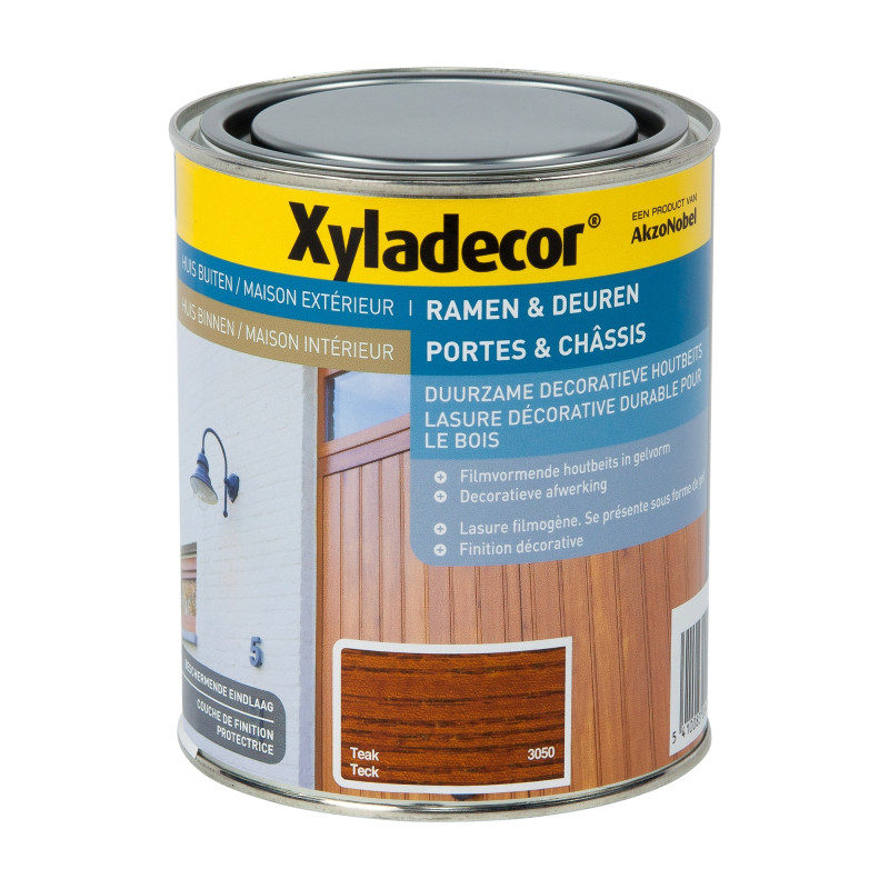 Lasure décorative Porte & Châssis teck 0,75 L XYLADECOR