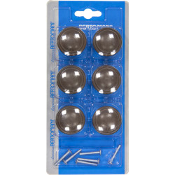 Bouton Zamac Brun Ø 35mm – Lot de 6 | LINEA BERTOMANI