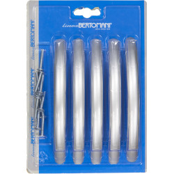 Poignée courbée argentée en aluminium