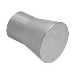 Bouton cylindrique agrandi en inox