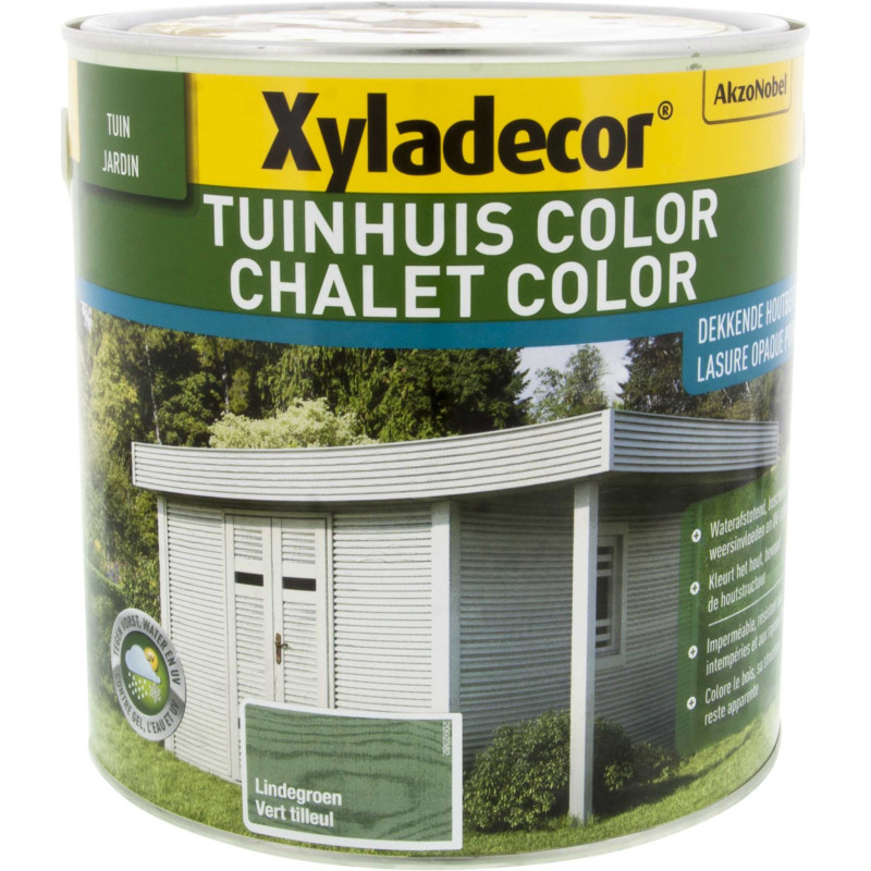 Lasure Chalet Color vert tilleul 2,5 L XYLADECOR