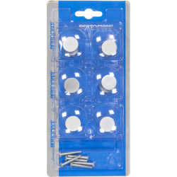 Bouton Aluminium – Lot de 6 pièces | LINEA BERTOMANI