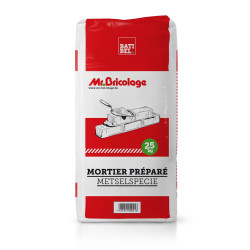 Mortier préparé 25kg MR.BRICOLAGE – Prêt à l'emploi | MR.BRICOLAGE