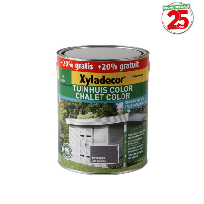 Lasure Chalet Color gris bouleau 2,5 L + 0,5 L gratuit XYLADECOR