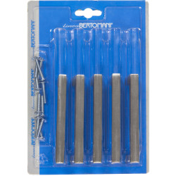 Poignée Carrée Inox 96mm – Lot 5 pièces | LINEA BERTOMANI