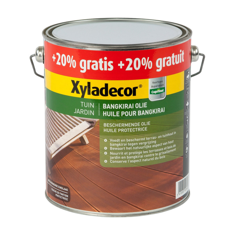 Huile pour bangkirai 2,5 L + 0,5 L XYLADECOR