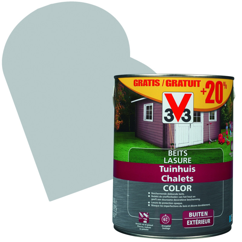 Lasure Chalets Color pure everest 2,5 + 0,5 L gratuit V33