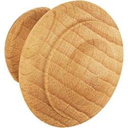 Bouton hêtre Ø 30 mm – Élégance Naturelle | LINEA BERTOMANI