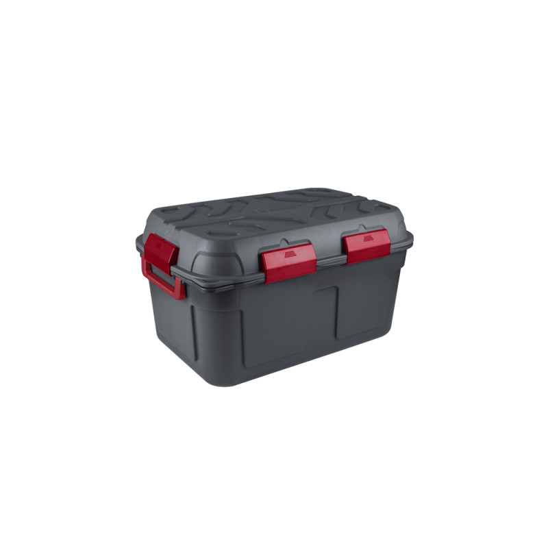 Boîte de rangement étanche anthracite et rouge Q-Line 130 L SUNWARE