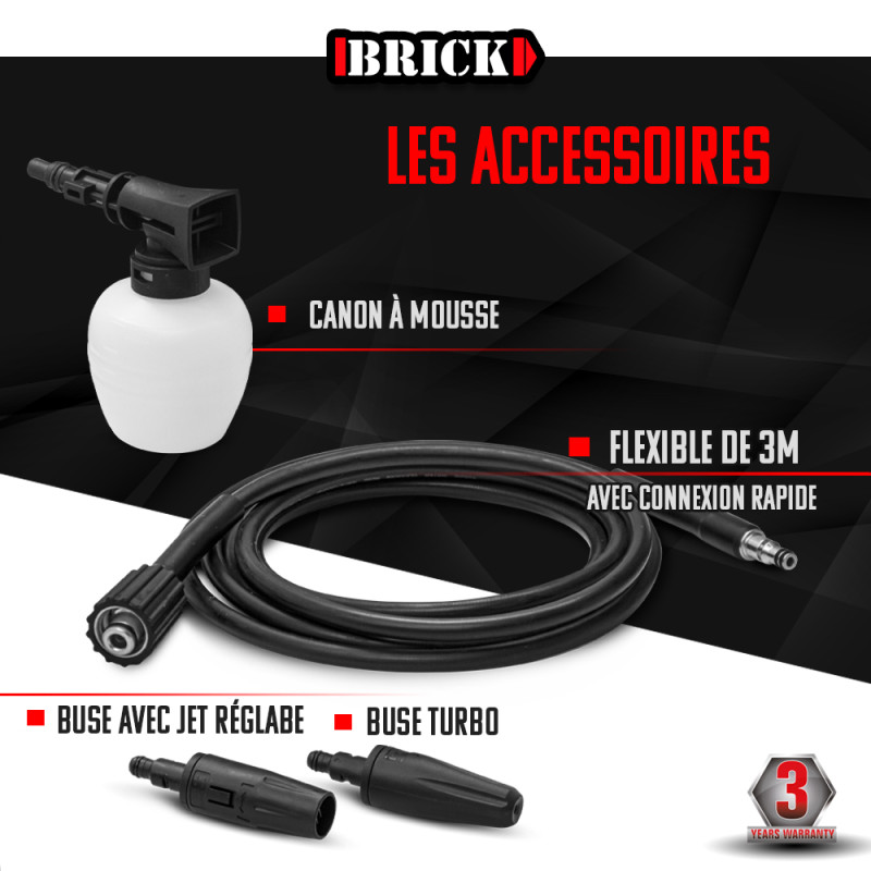 Nettoyeur haute pression BHP1650-135 135 bar BRICK