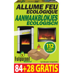 Allume feu écologique 112 pièces FULGURANT NATURAL