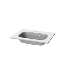 Plan de toilette Oval blanc mat 60 cm TIGER – Élégance | TIGER