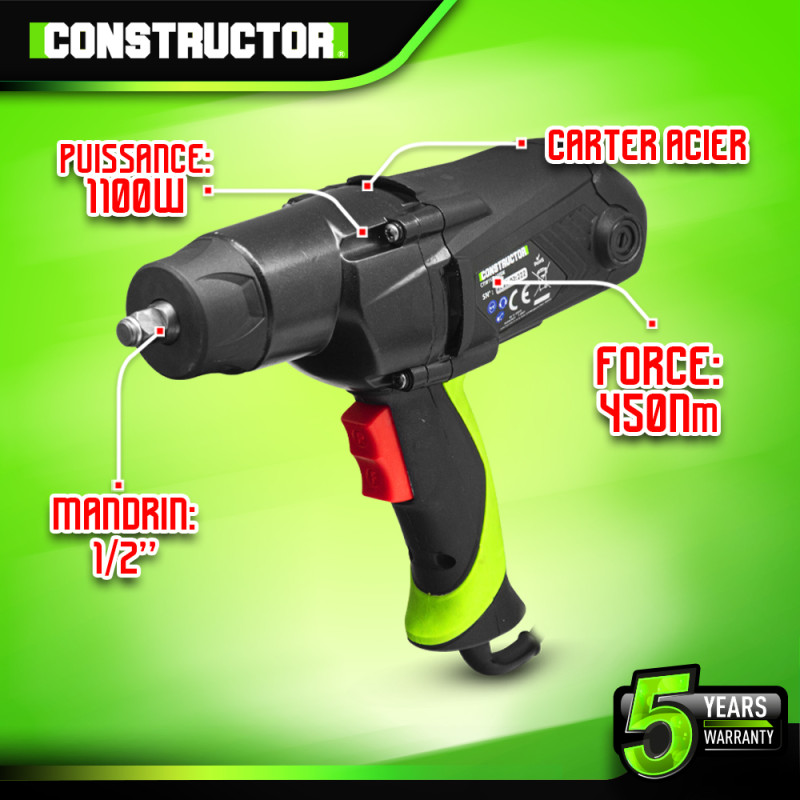 Boulonneuse à chocs CTIW1100-450BM 1100 W CONSTRUCTOR