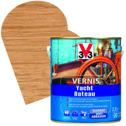 Vernis Bateau Ambré 2,5L V33 – Protection Bois | V33