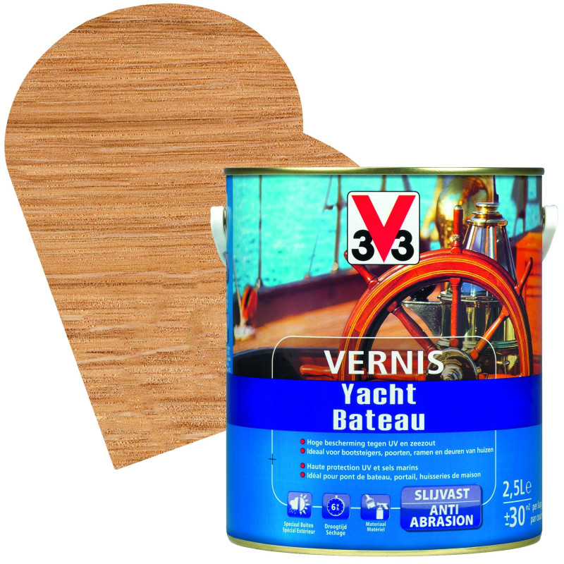 Vernis Bateau ambré 2,5 L V33