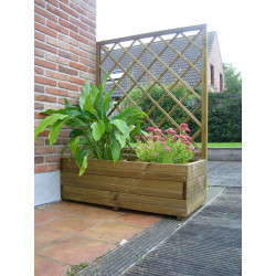 Bac à fleur avec treillis SOLID – Déco jardin | SOLID