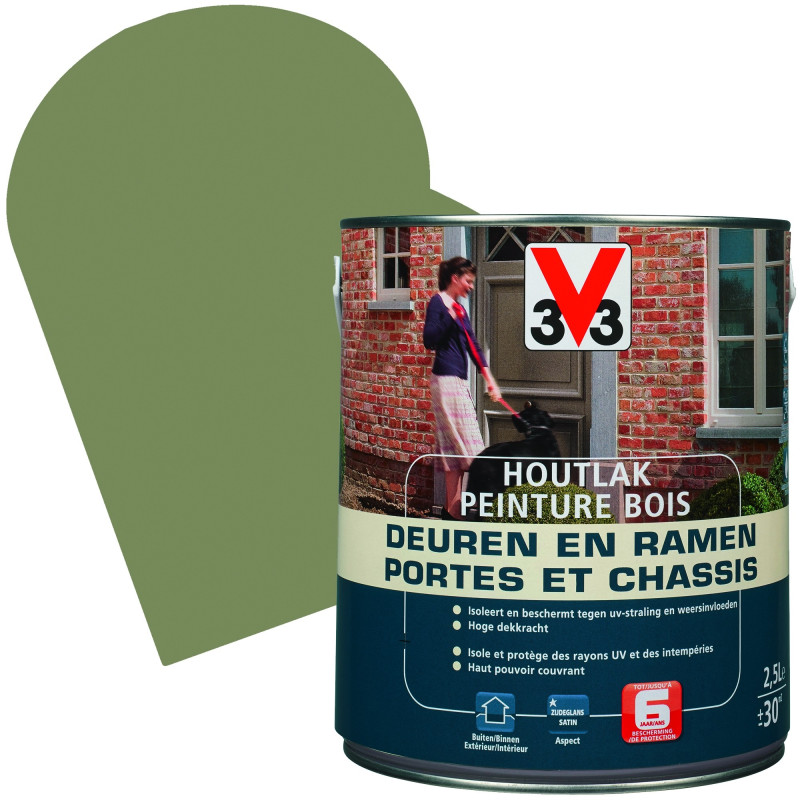 Peinture Bois Portes & Châssis cactus 2,5 L V33