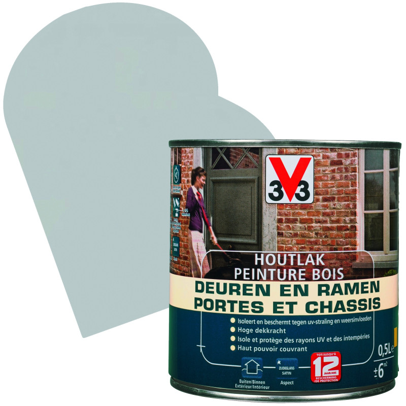 Peinture Bois Portes & Châssis grey sky 0,5 L V33