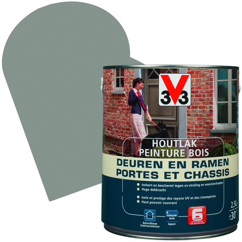 Peinture Bois Portes & Châssis himalaya 2,5 L V33