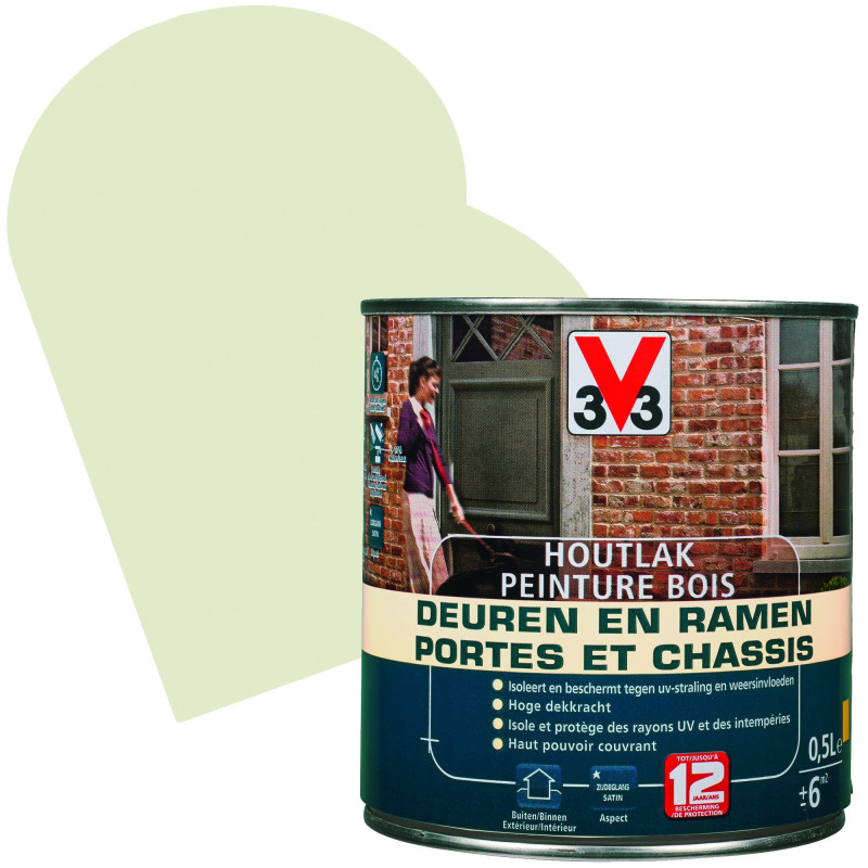 Peinture Bois Portes & Châssis moonlight 0,5 L V33