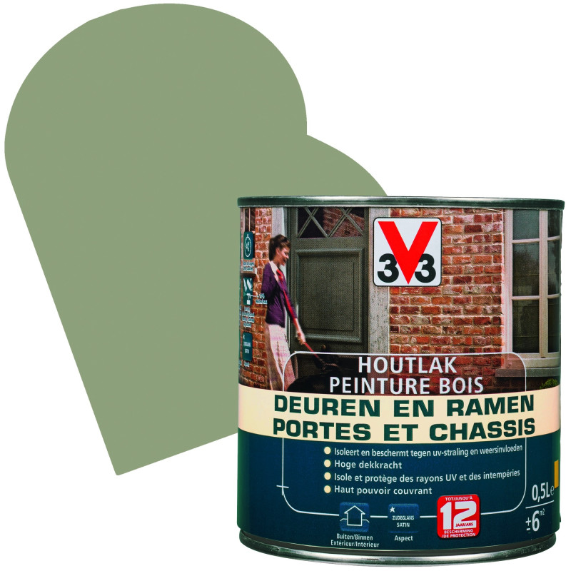 Peinture Bois Portes & Châssis savanna dry 0,5 L V33