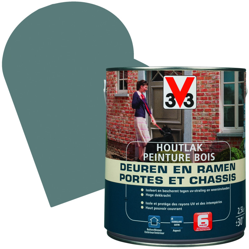 Peinture Bois Portes & Châssis waterfall 2,5 L V33