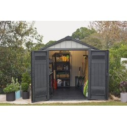 Abri de jardin en résine Brossium 2,3 x 2,24 x 2,42 m KETER Abri de jardin en résine Brossium 2,3 x 2,24 x 2,42 m KETER