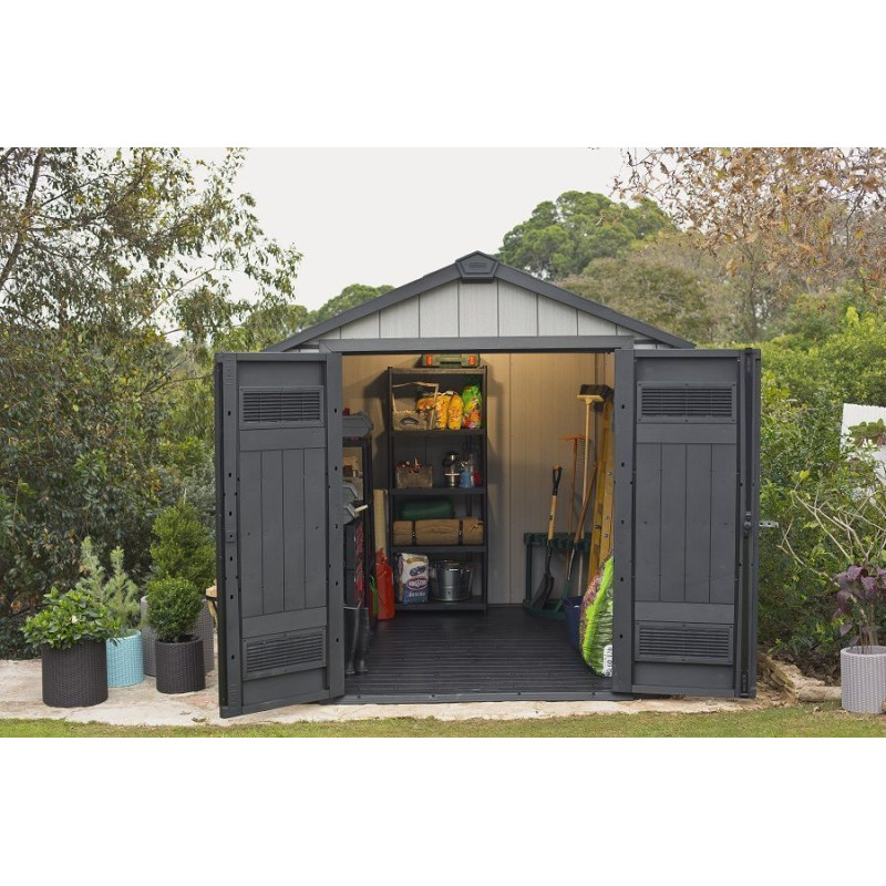 Abri de jardin en résine Brossium 2,3 x 2,24 x 2,42 m KETER Abri de jardin en résine Brossium 2,3 x 2,24 x 2,42 m KETER