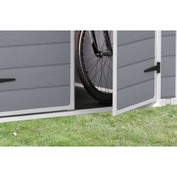 Abri de jardin en résine Premium gris 1,86 x 2,37 x 2,27 m KETER Abri de jardin en résine Premium gris 1,86 x 2,37 x 2,27 m KETER