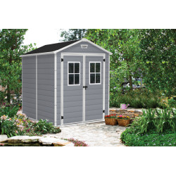 Abri de jardin en résine Premium gris 1,86 x 2,37 x 2,27 m KETER Abri de jardin en résine Premium gris 1,86 x 2,37 x 2,27 m KETER