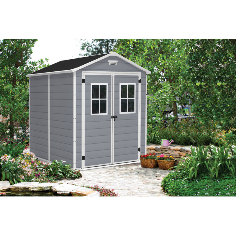 Abri de jardin en résine Premium gris 1,86 x 2,37 x 2,27 m KETER Abri de jardin en résine Premium gris 1,86 x 2,37 x 2,27 m KETER