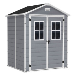 Abri de jardin en résine Premium gris 1,85 x 1,52 x 2,26 m KETER